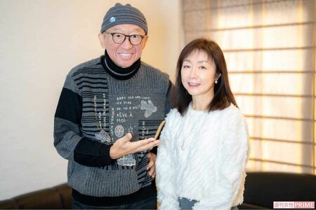 どんなときも森田豊さんを支えてくれた奥様と。「涙ひとつ見せず、しっかり支えてくれた妻に、感謝でいっぱいです!　僕が白血病患者の希望になれるよう頑張ります!」撮影／佐藤靖彦