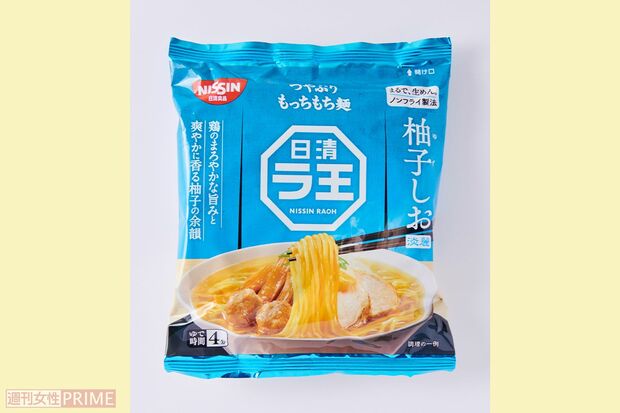 《第2位》日清ラ王柚子しお/日清食品5個入り494円　撮影／山田智絵　※画像をクリックするとAmazonの商品ページにジャンプします。