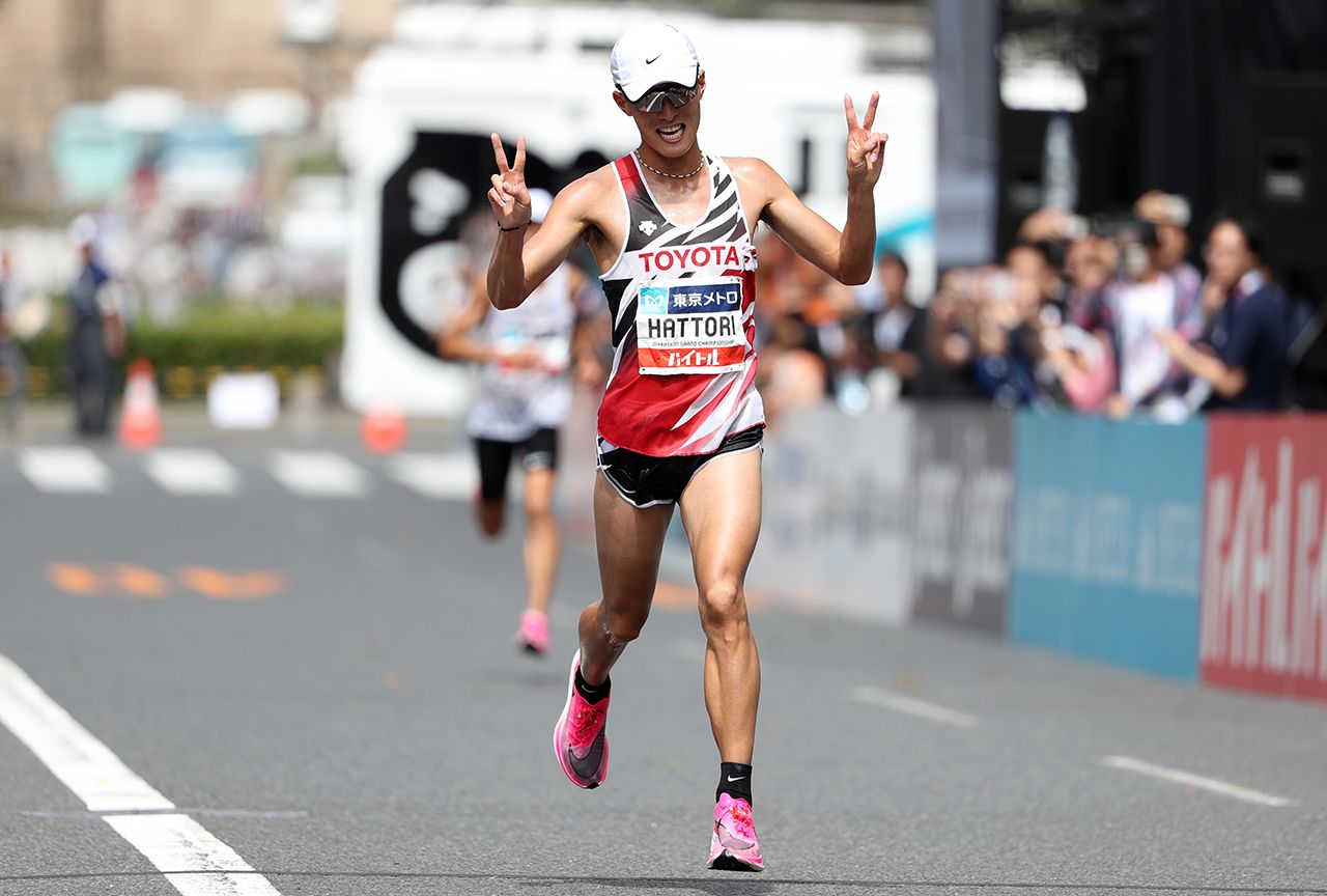  9月に行われたMGC。死闘の末、2位で東京五輪切符をつかんだ