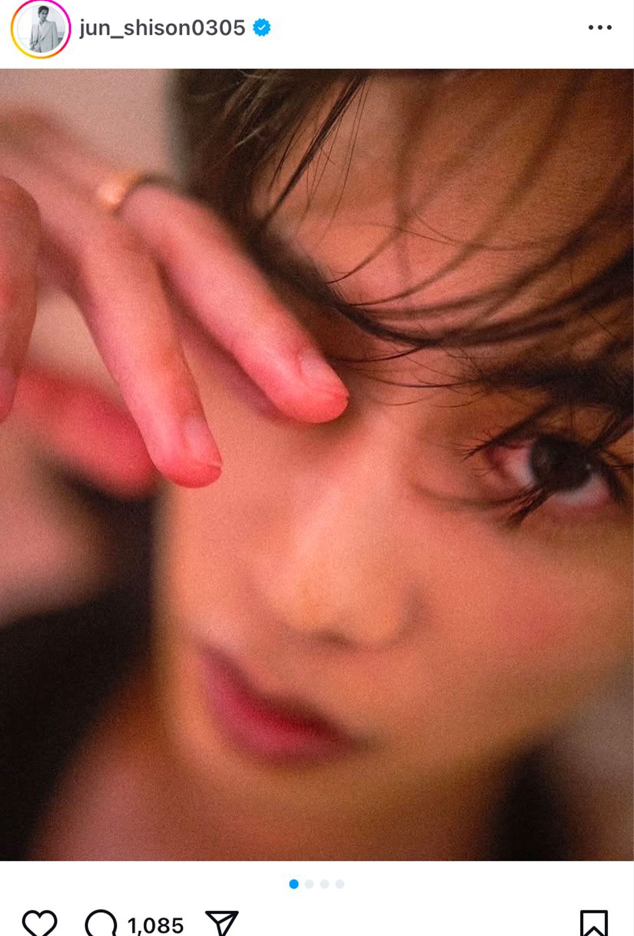 志尊淳のセクシーショット（本人のインスタグラムより）