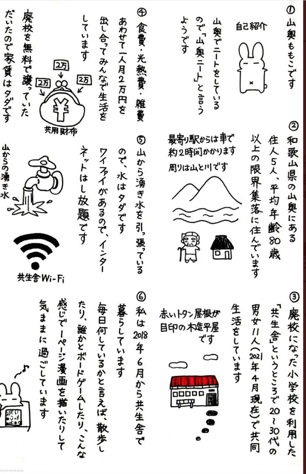 山奥ももこさんが描いた漫画。自身のTwitterなどで公開している