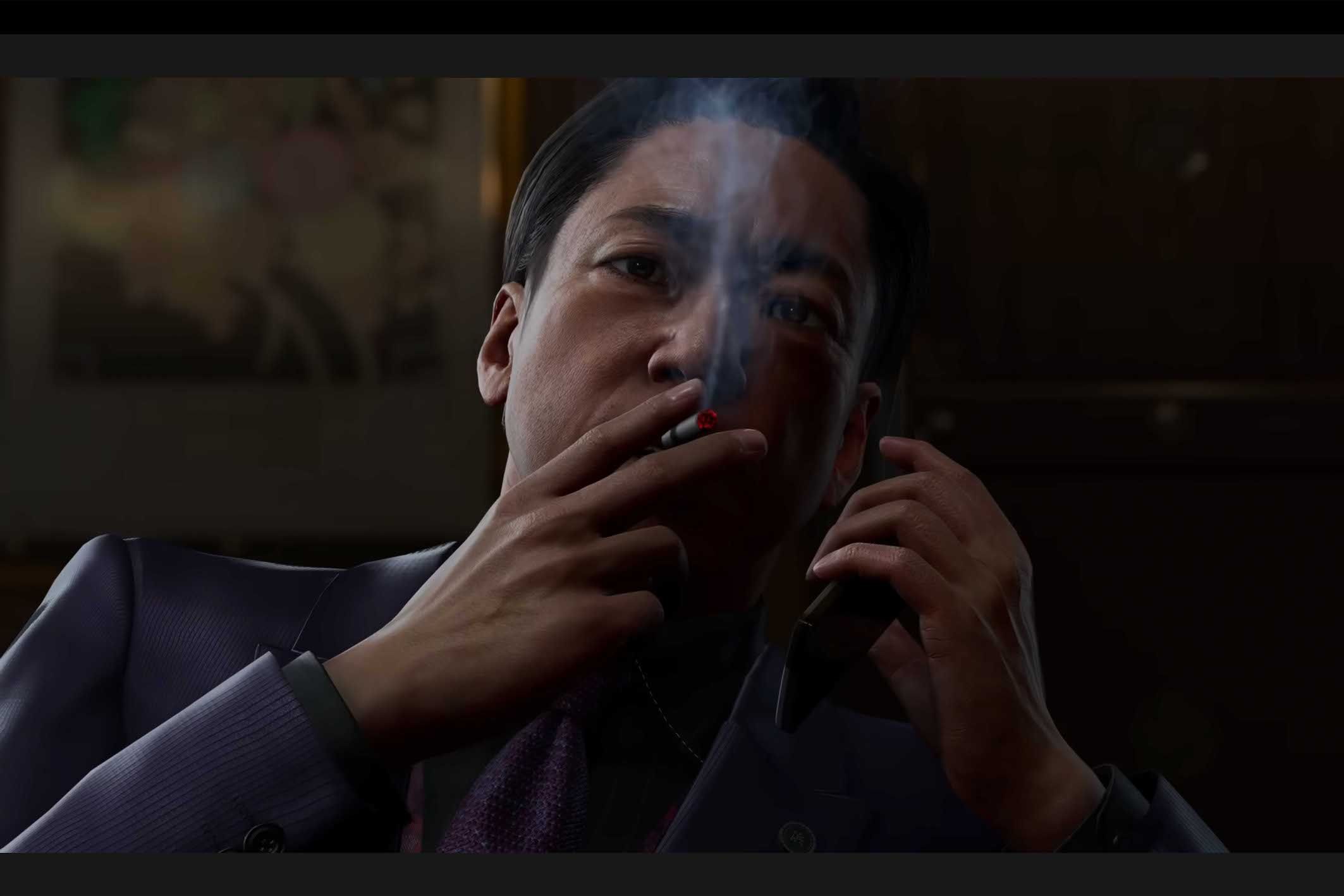 大人気ゲームシリーズ『龍が如く』の最新作『龍が如く極3』に出演する香川照之（ゲーム公式YouTubeチャンネルより）