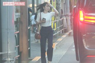 X氏の元へ向かう元『NMB48』の松岡知穂