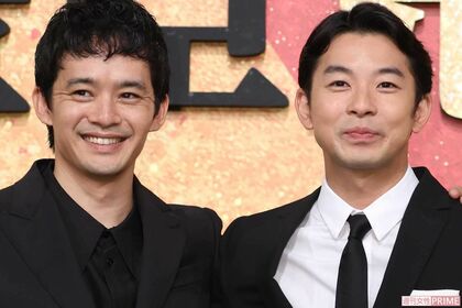 大河ドラマ『豊臣兄弟！』に出演している、左から池松壮亮と仲野太賀