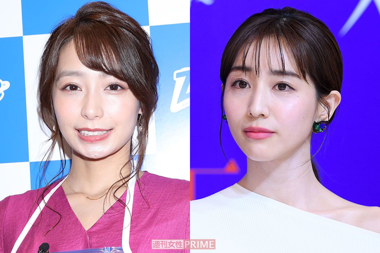 （左から）宇垣美里、田中みな実