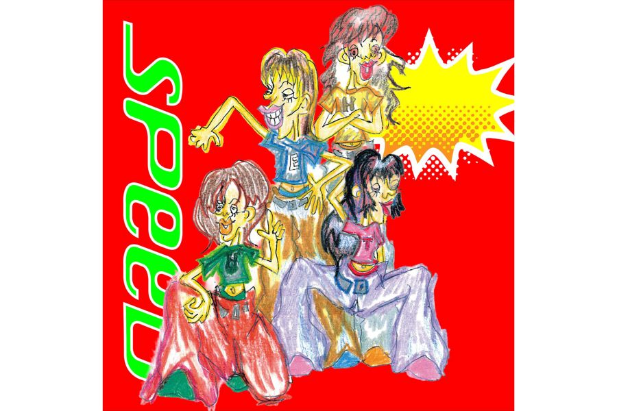カセットテープには新垣仁絵さんの当時の絵がデザインされている（公式Xより）