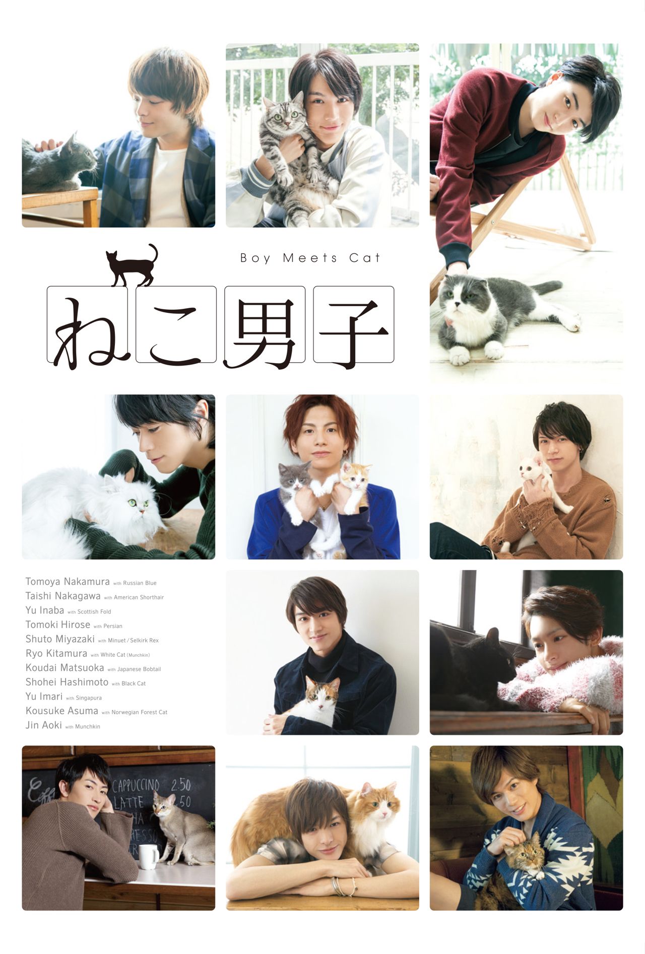 写真集『ねこ男子』（TCエンタテインメント）。インタビュー記事も満載