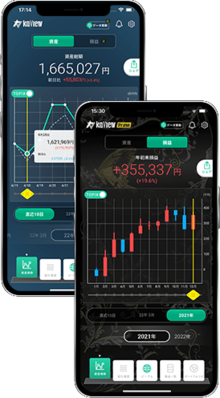 資産増減やポートフォリオの変化を簡単グラフ化！