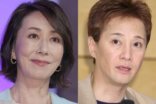 長野智子（左）と中居正広