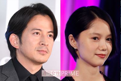 岡田准一、宮崎あおいと愛息を連れデパ地下へ　“片手抱っこ”で運んだ5キロの品物