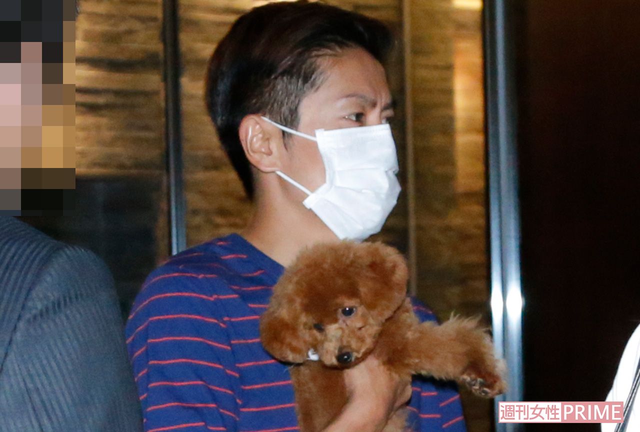 '14年10月、美雪との破局報道の直後に自宅前でツーショットになったふたりを直撃