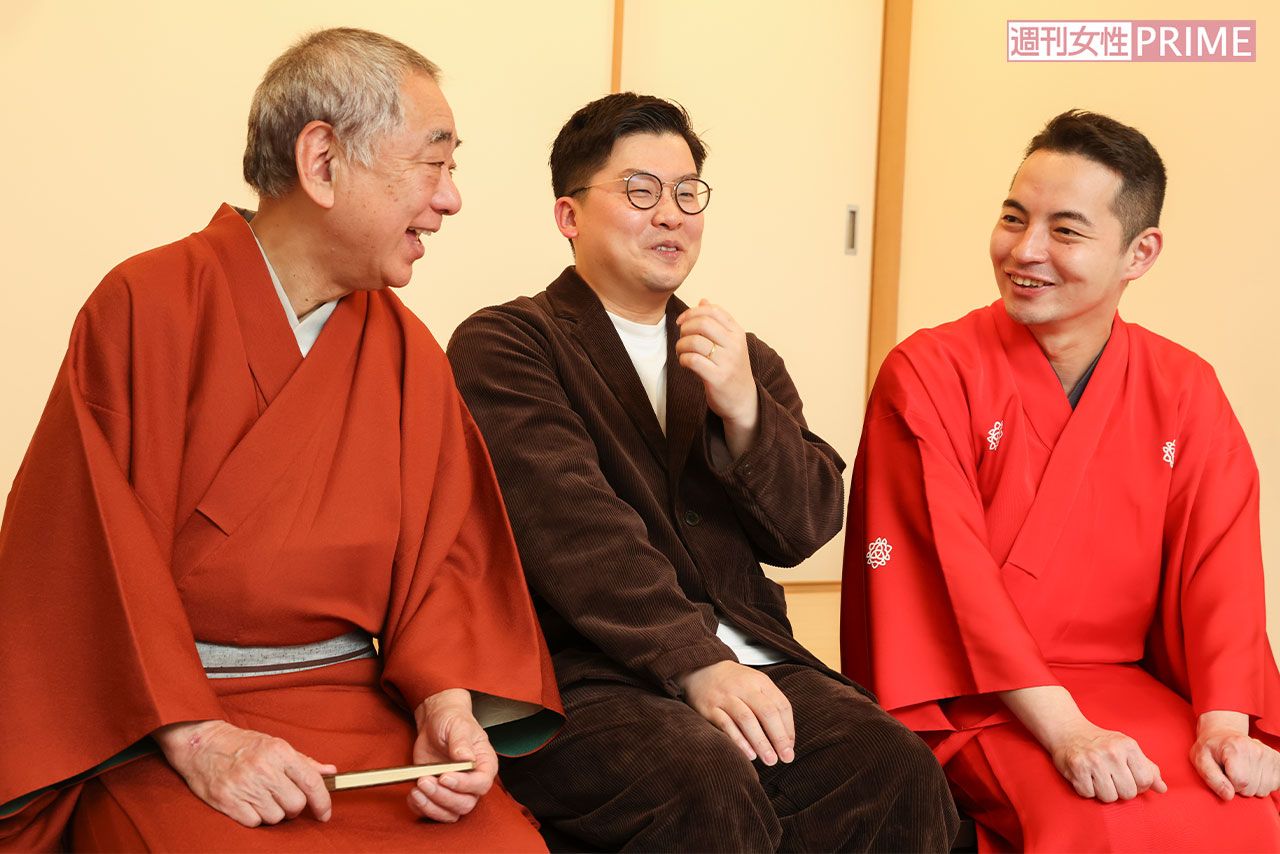 三遊亭好楽と澤井直人と三遊亭とむ