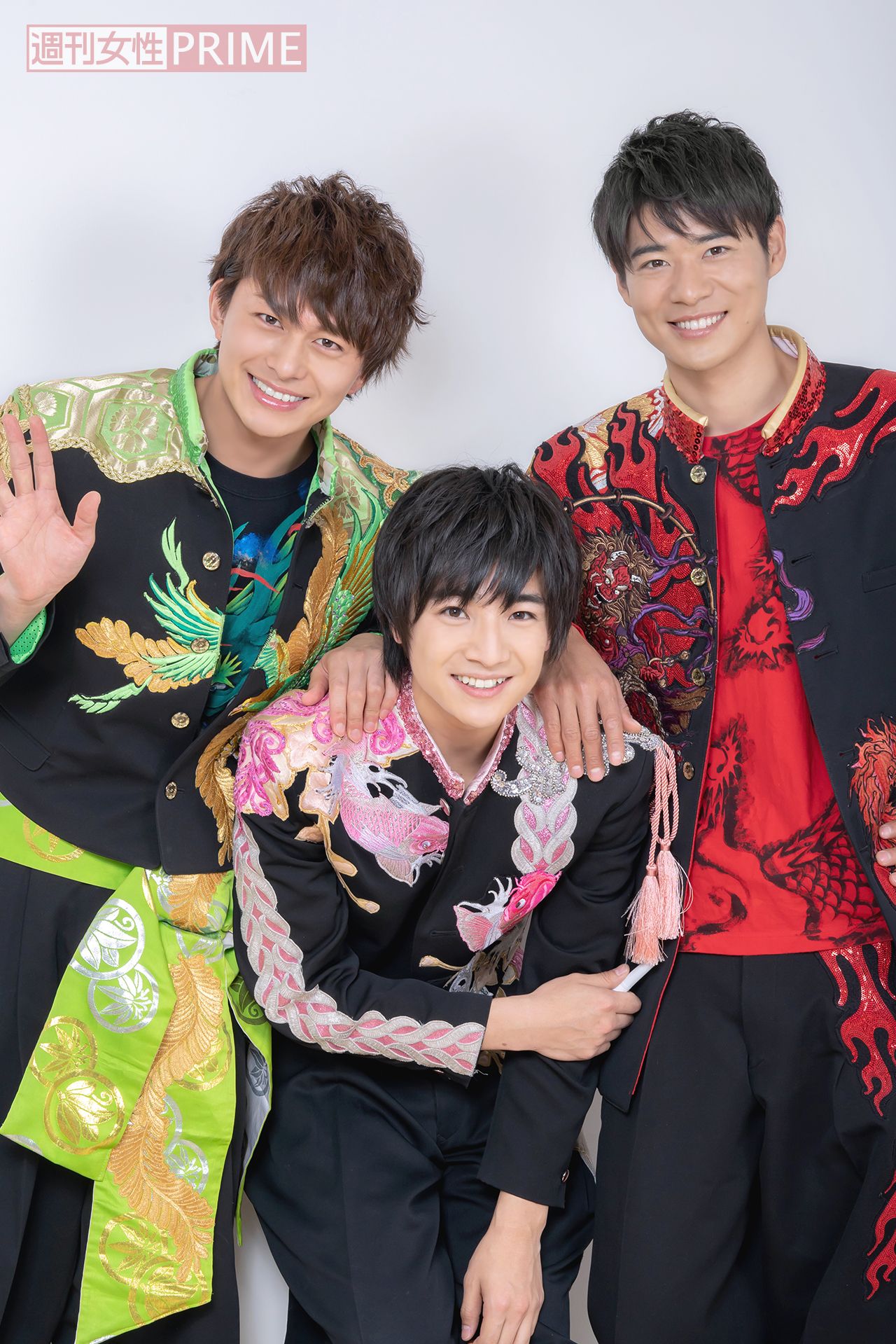 （左から）小林豊、本田剛文、辻本達規　撮影／佐藤靖彦