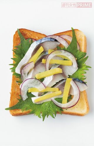 しめ鯖たくあん