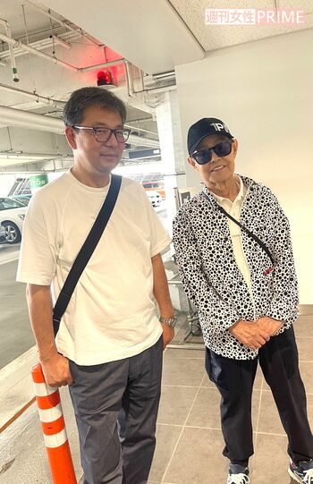 鈴木奈々ちゃんのお父さんと加トちゃんの3人でお出かけしました　撮影／加藤綾菜