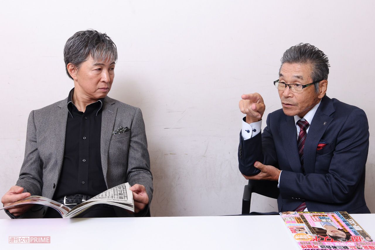 インタビューでも見事な掛け合いをする2人。“血ぃ吸うたろか”も披露