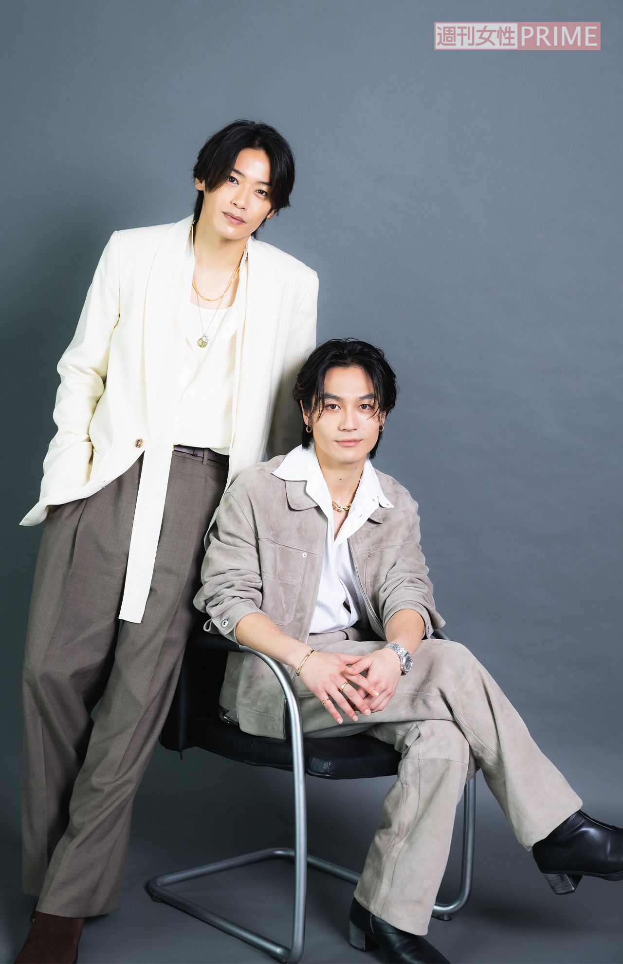 Hey!Say!JUMP髙木雄也（左）、TravisJapan松田元太　撮影／矢島泰輔