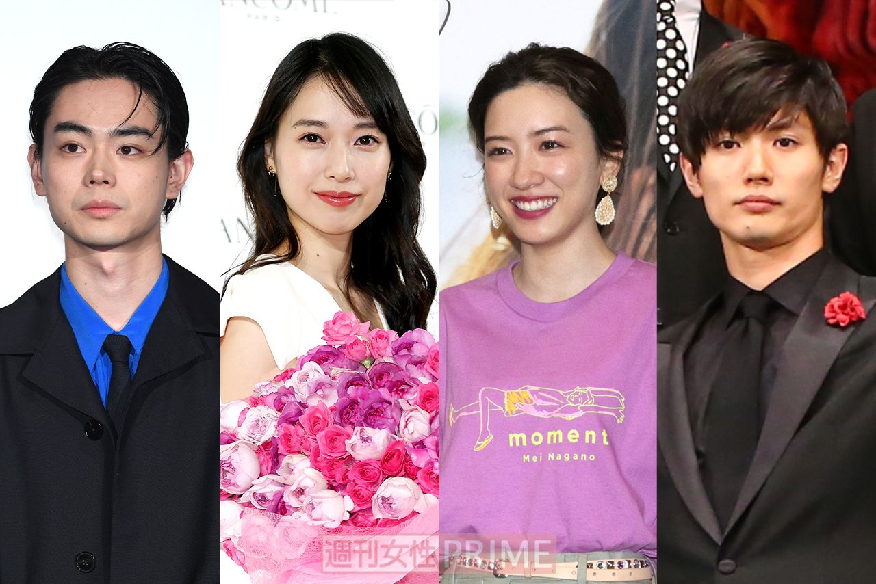（左から）菅田将暉、戸田恵梨香、永野芽郁、三浦春馬さん