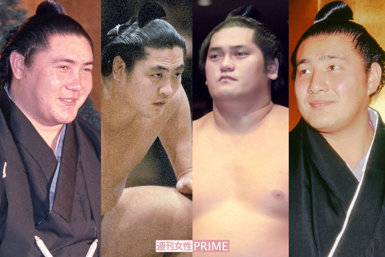 歴代イケメン力士大集合！（左から）大鵬、霧島、旭豊、琴ノ若