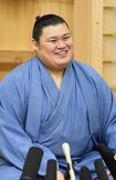 大の里、出世が早すぎて髪の伸びが追いつかず、ちょんまげ頭のまま大関昇進の可能性も? 写真/共同通信社