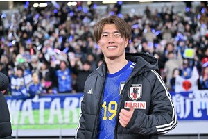 サッカー日本代表 中村敬斗 ユニフォーム W杯パッチ付き 長袖 サッカー