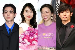 （左から）菅田将暉、戸田恵梨香、永野芽郁、三浦春馬さん