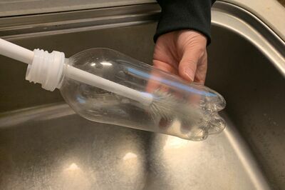 ブラシがスリムでペット洗いもラク！