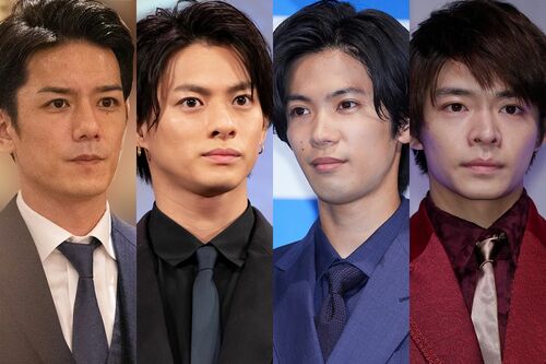 左から滝沢秀明、平野紫耀、神宮寺勇太、岸優太
