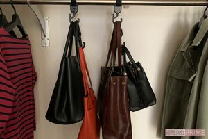 クローゼットのバッグ掛けに