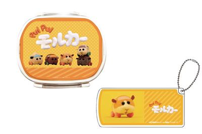 【左】キャラランチボックス（1320円）【下】スライド式小物ケース（660円）※ともに税込み（C）見里朝希JGH・シンエイ動画／モルカーズ