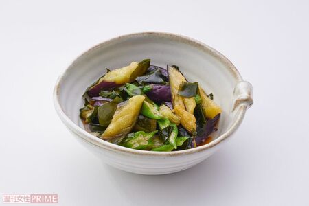 わかめとなすの甘酢あえ　調理・スタイリング／寺島モエカ