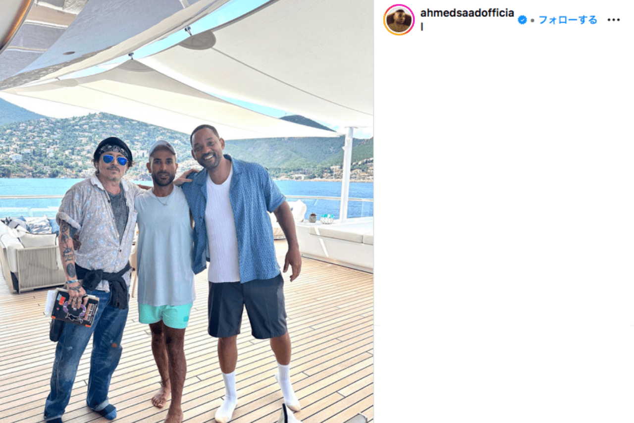 別人級に激変したジョニー・デップ（公式インスタグラムより）