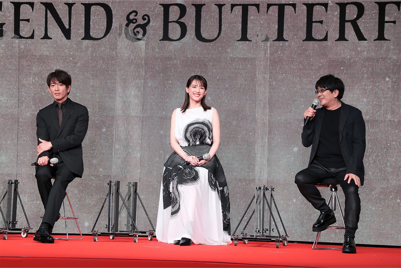 今年6月に行われたTHE LEGEND & BUTTERFLY制作発表会にて