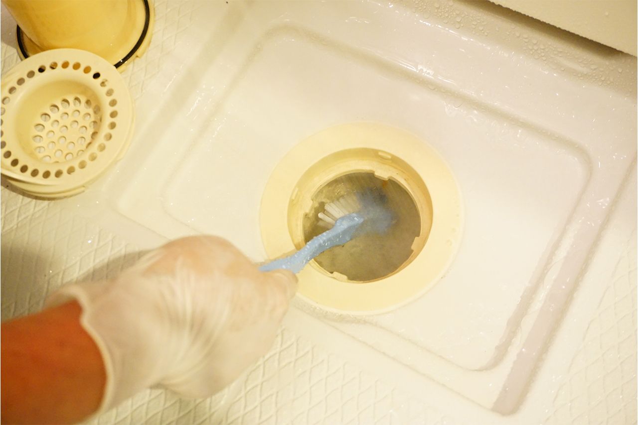 汚れにブラシが届いて気持ちいい！