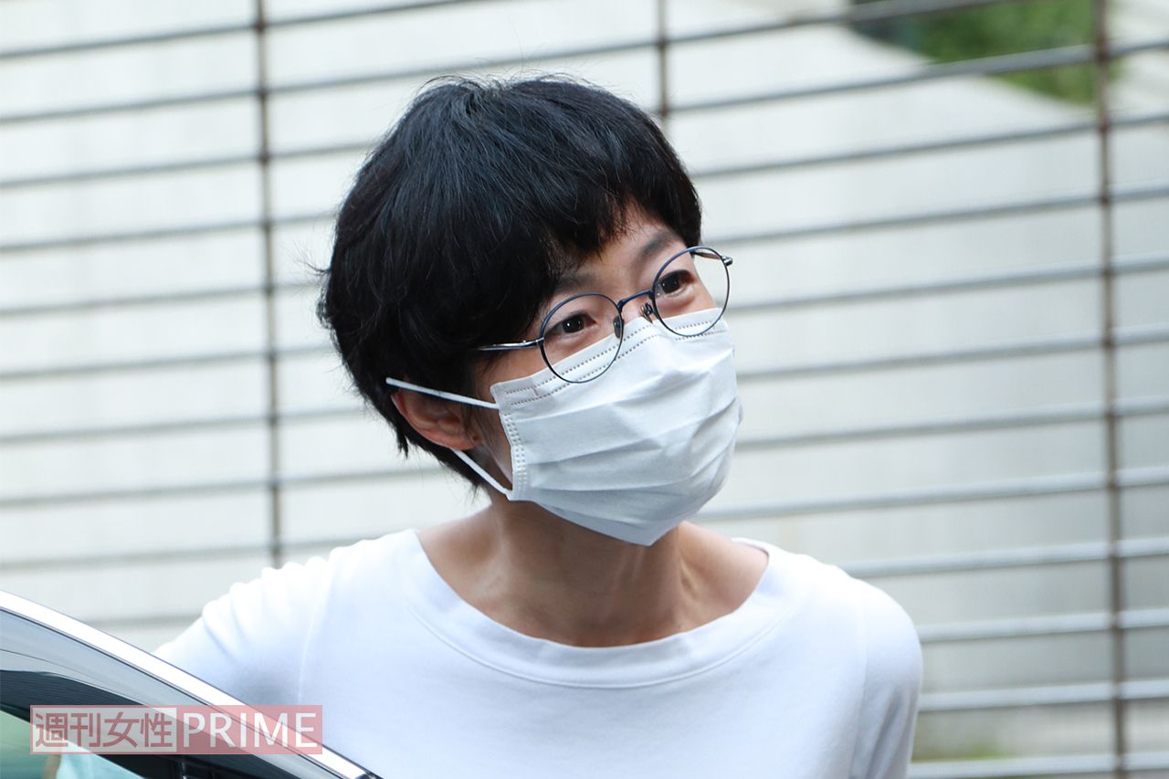 10月11日、日本テレビへ向かう前に朗らかに応対してくれた有働