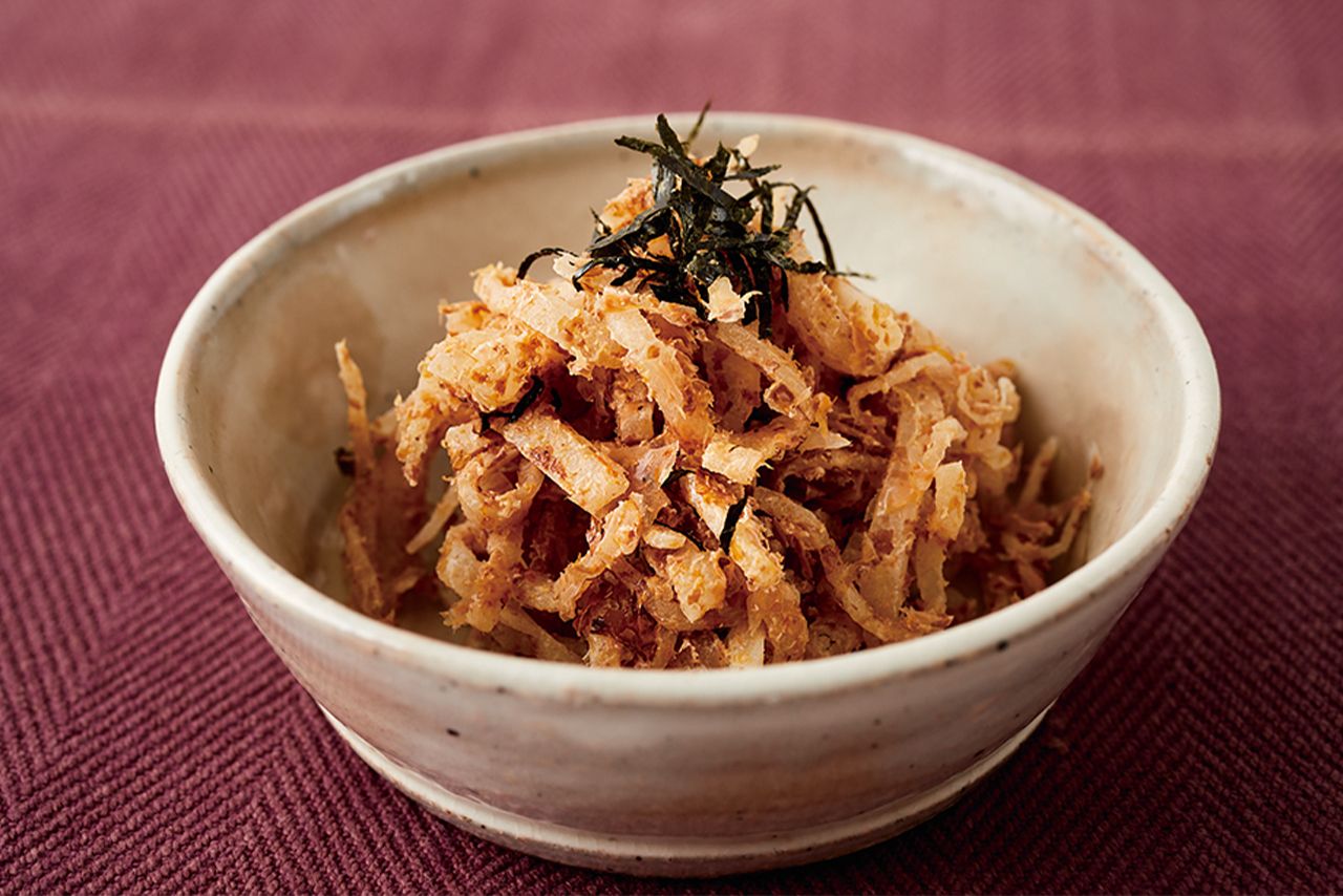 大根とかつお節のサラダ