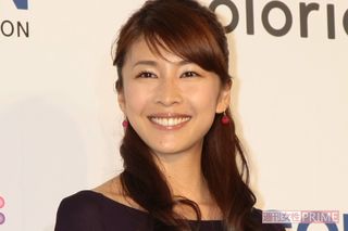 EPSON新CM発表会での竹内結子さん