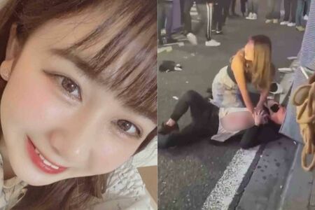 歌舞伎町のホスト殺人未遂事件で被害男性の救護にあたった銀河さんと悲惨な事件現場（銀河さんのXより）