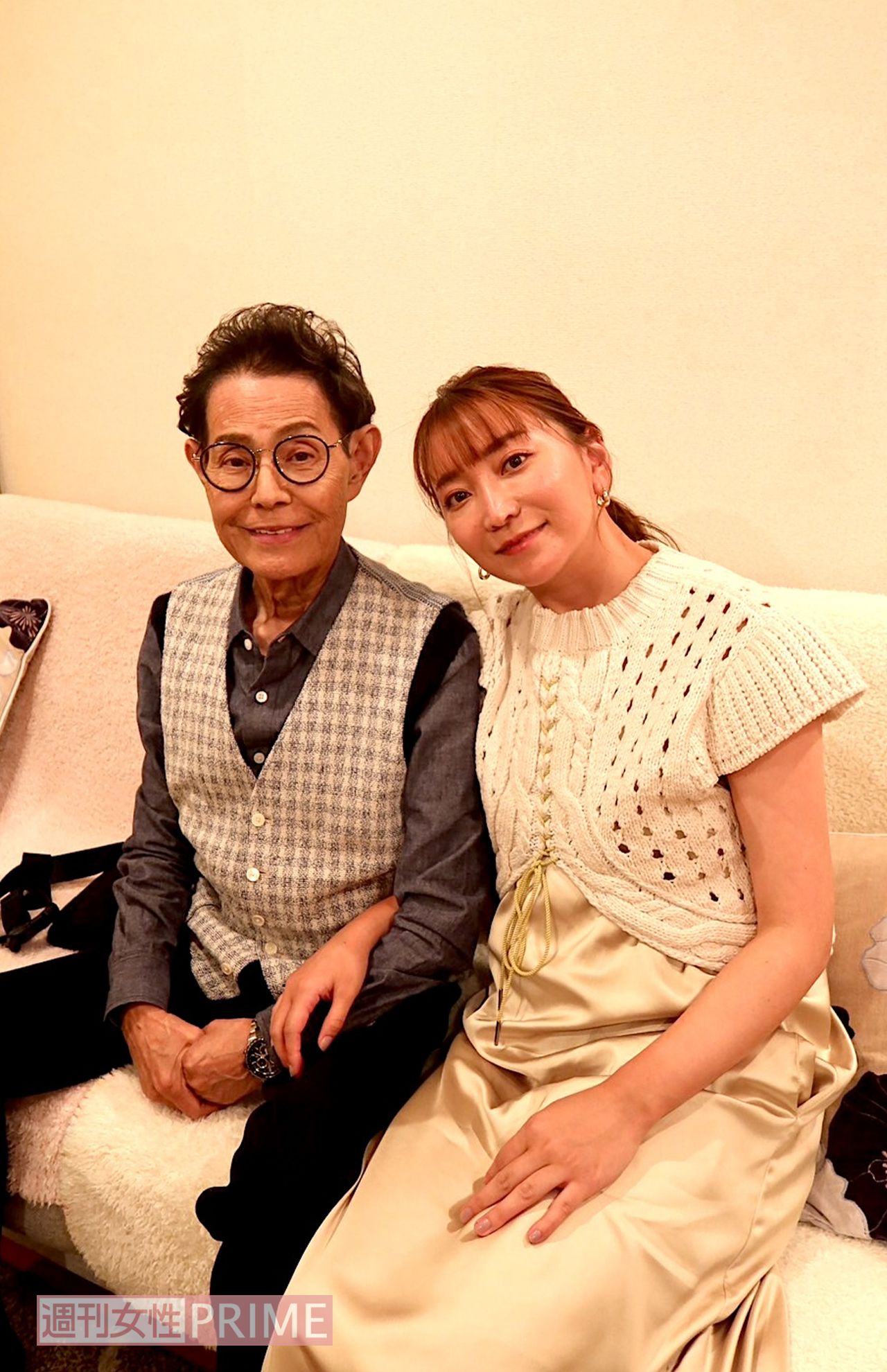 加トちゃんとテレビ出演。夫婦でお仕事はやっぱりうれしいな　写真提供／加藤綾菜