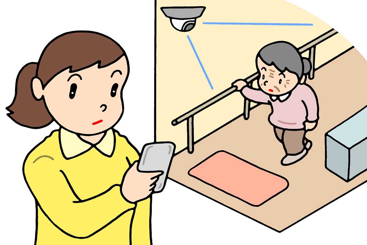 カメラで親を見守る（いら明日とはイメージです）
