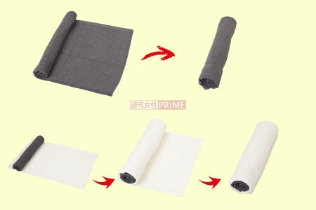 お手軽！バスタオルまくらの作り方　撮影／織田桂子