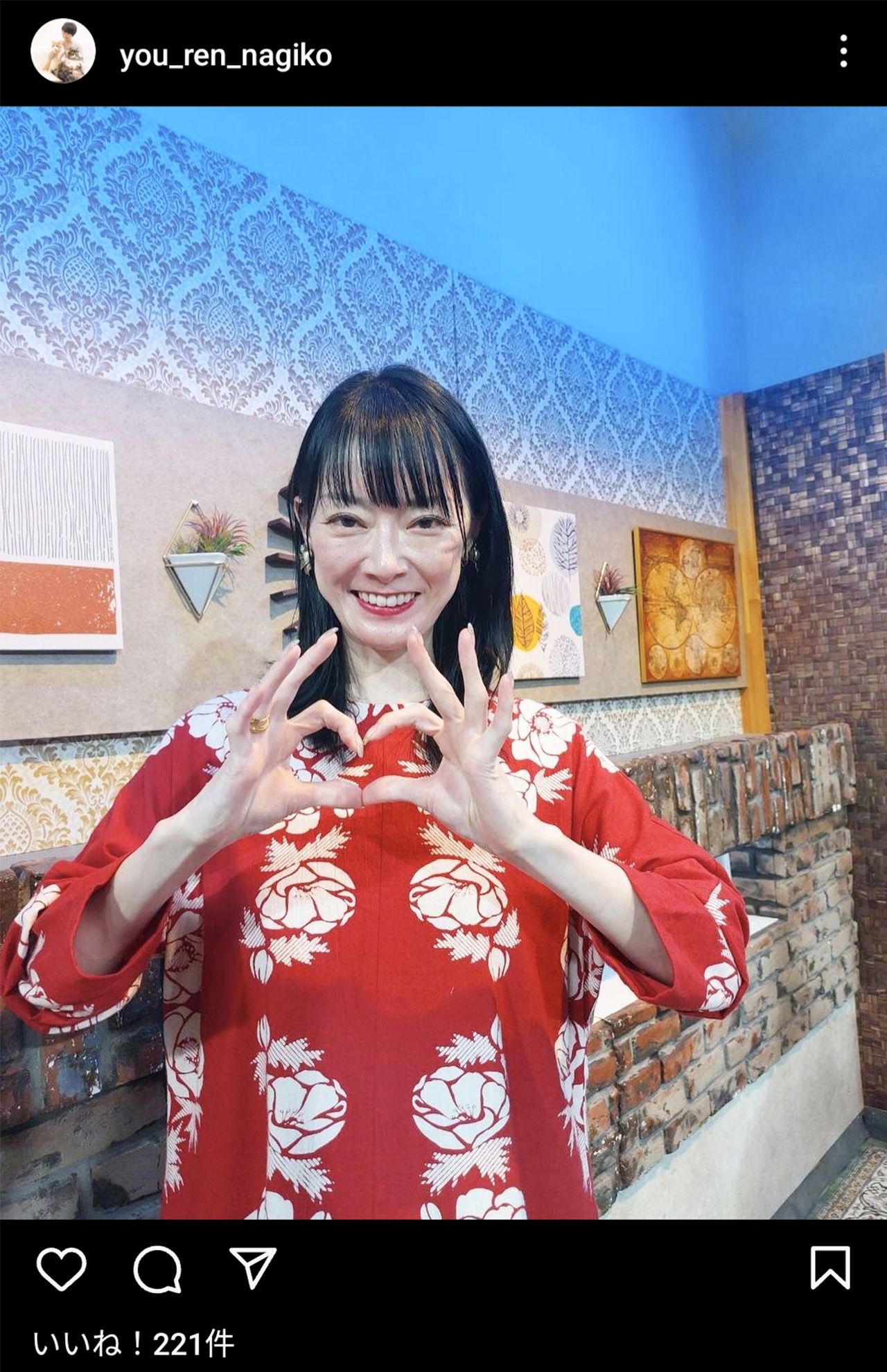 遠野なぎこさん公式Instagramより