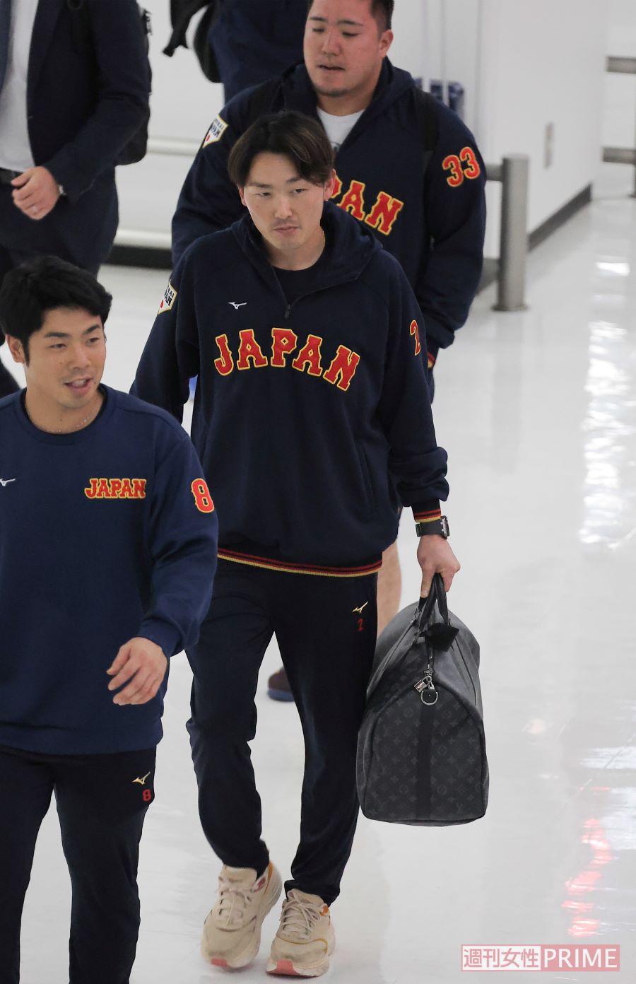 左下から、近藤健介、源田壮亮、山川穂高