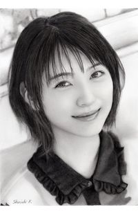 浜辺美波（鉛筆画）