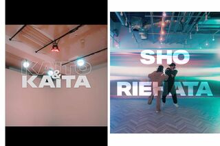 高橋海人（左）と平野紫耀が公開したダンス動画の冒頭。構成なども似ているため、ファンからの指摘も（それぞれ本人のインスタグラムより）