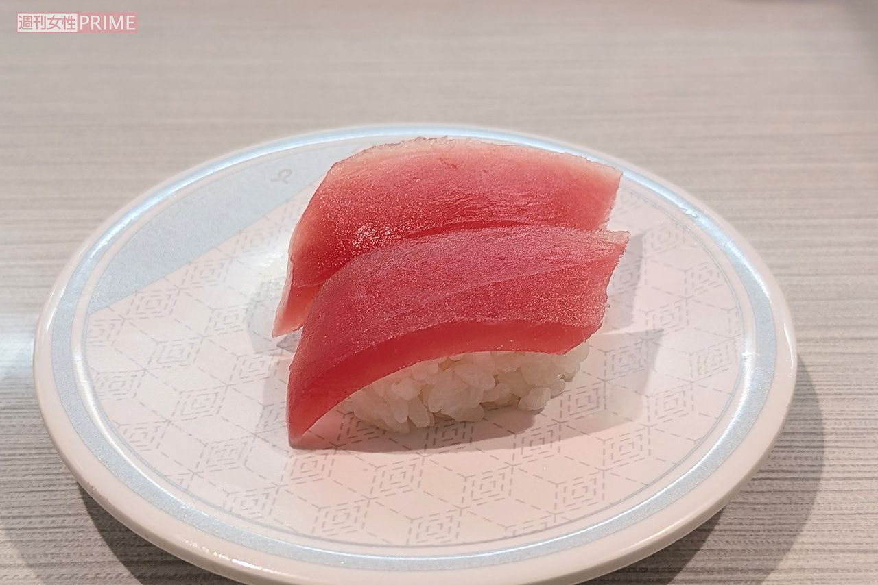 値上げを発表したはま寿司の「まぐろ」　撮影／編集部