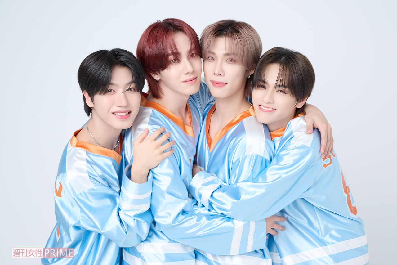 n.SSign（写真左からヒウォン、カズタ、ロビン、ソンユン）撮影／渡邊智裕