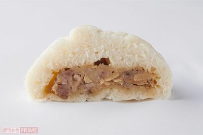 【肉まん】第2位　セブンイレブン　ふんわり×ごろっと　肉まん／150円　撮影／山田智絵
