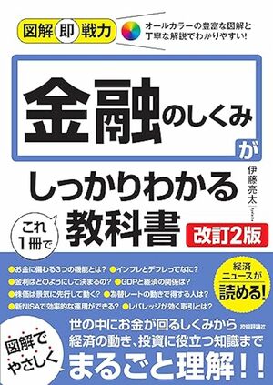 『図解即戦力金融のしくみがこれ1冊でしっかりわかる教科書』著・伊藤亮太（技術評論社）※画像をクリックするとAmazonの商品ページにジャンプします。