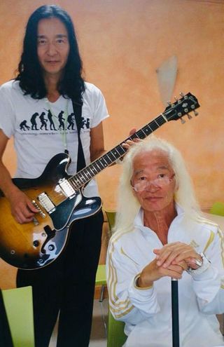 内田裕也さんと三原さん（NHK食堂）